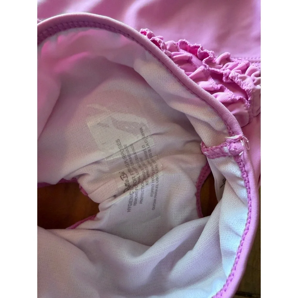 RuffleButts 3-6m NEW pink‎ Ruffle Two Piece Swimsuit Set Baby Girls
